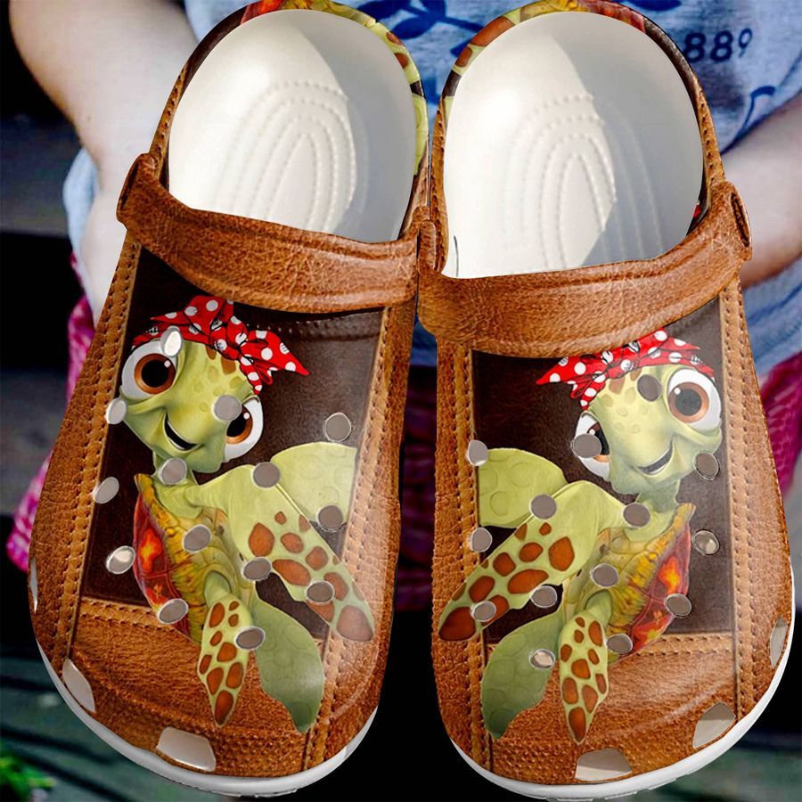 Lovely Sea Turtle Shoes Crocs Clogs For Daughter Sister - Lovely-Tt