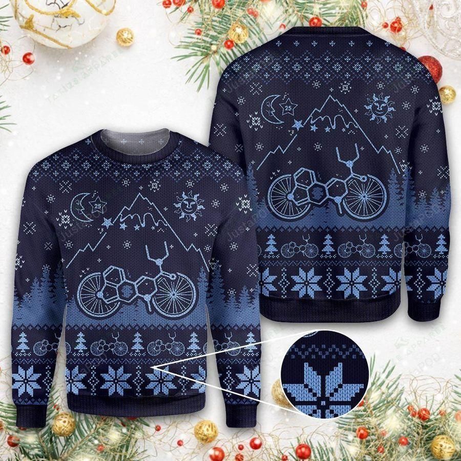 LSD Bicycle Ugly Christmas Sweater All Over Print Sweatshirt Ugly