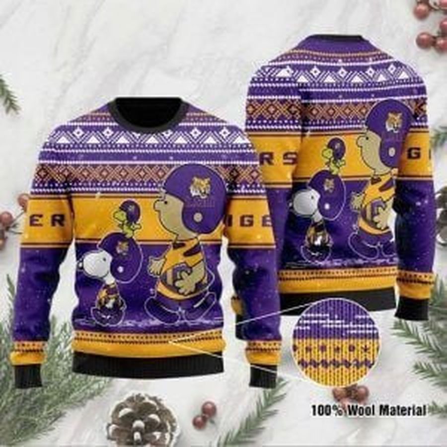 Lsu Tigers Ugly Christmas Sweater All Over Print Sweatshirt Ugly
