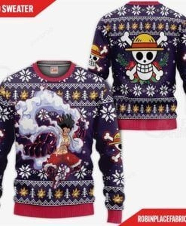 Luffy Gear One Piece Ugly Christmas Sweater All Over Print