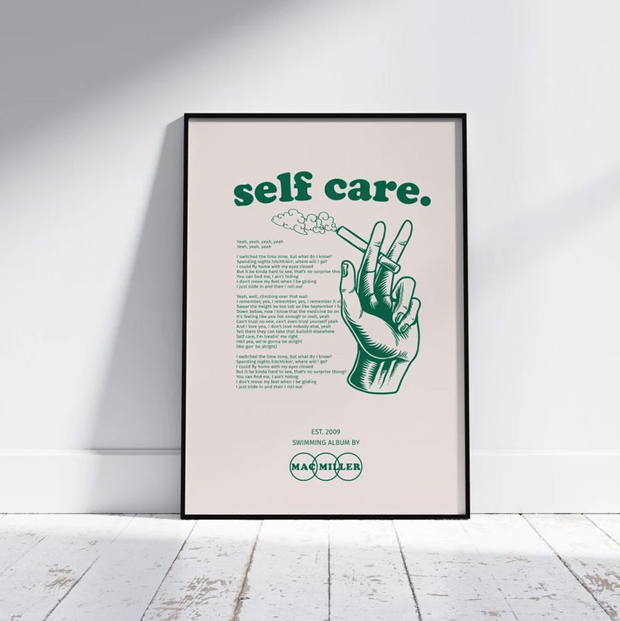 Mac Miller Swimming Album Self Care Poster