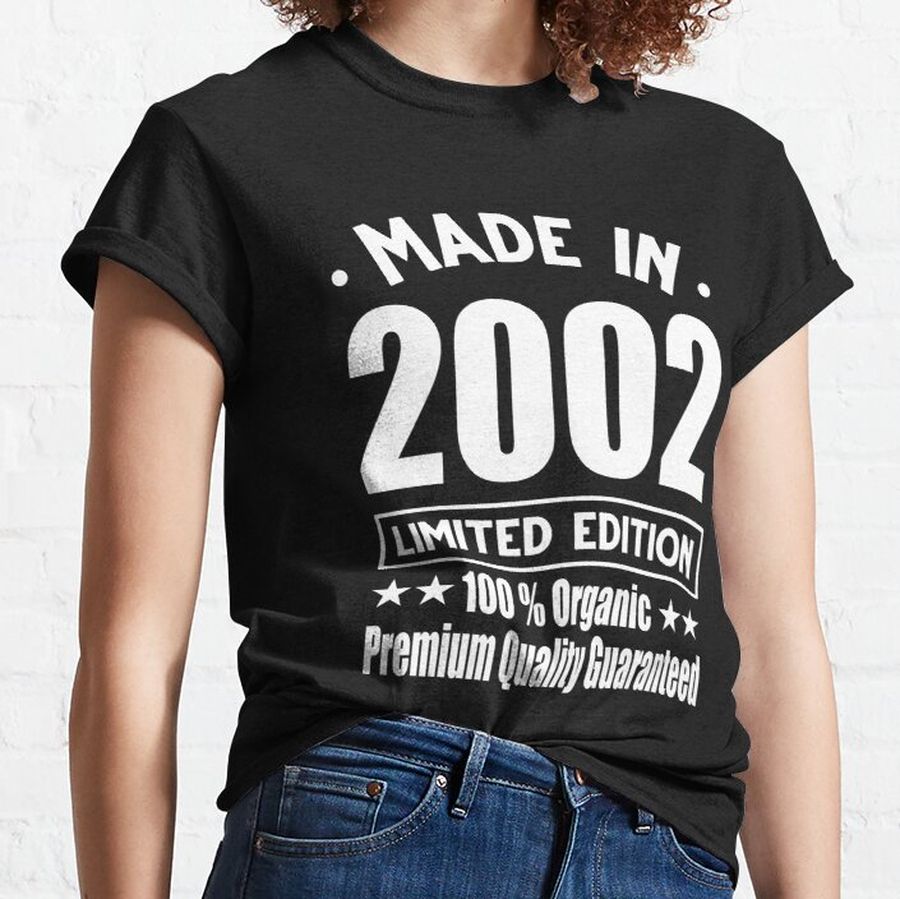 Made In 2002 Vintage Retro Limited Edition Classic T-Shirt