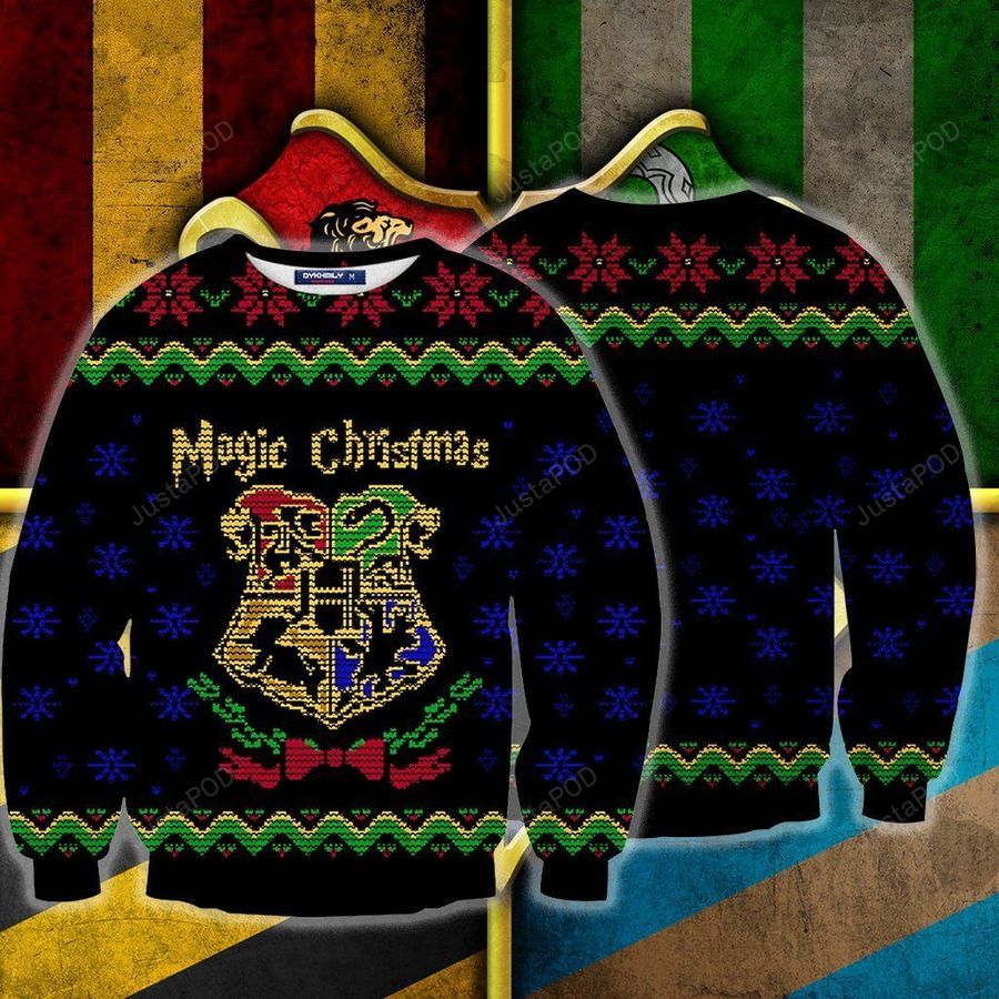 Magic Christmas Hogwarts Ugly Christmas Sweater, All Over Print Sweatshirt, Ugly Sweater, Christmas Sweaters, Hoodie, Sweater