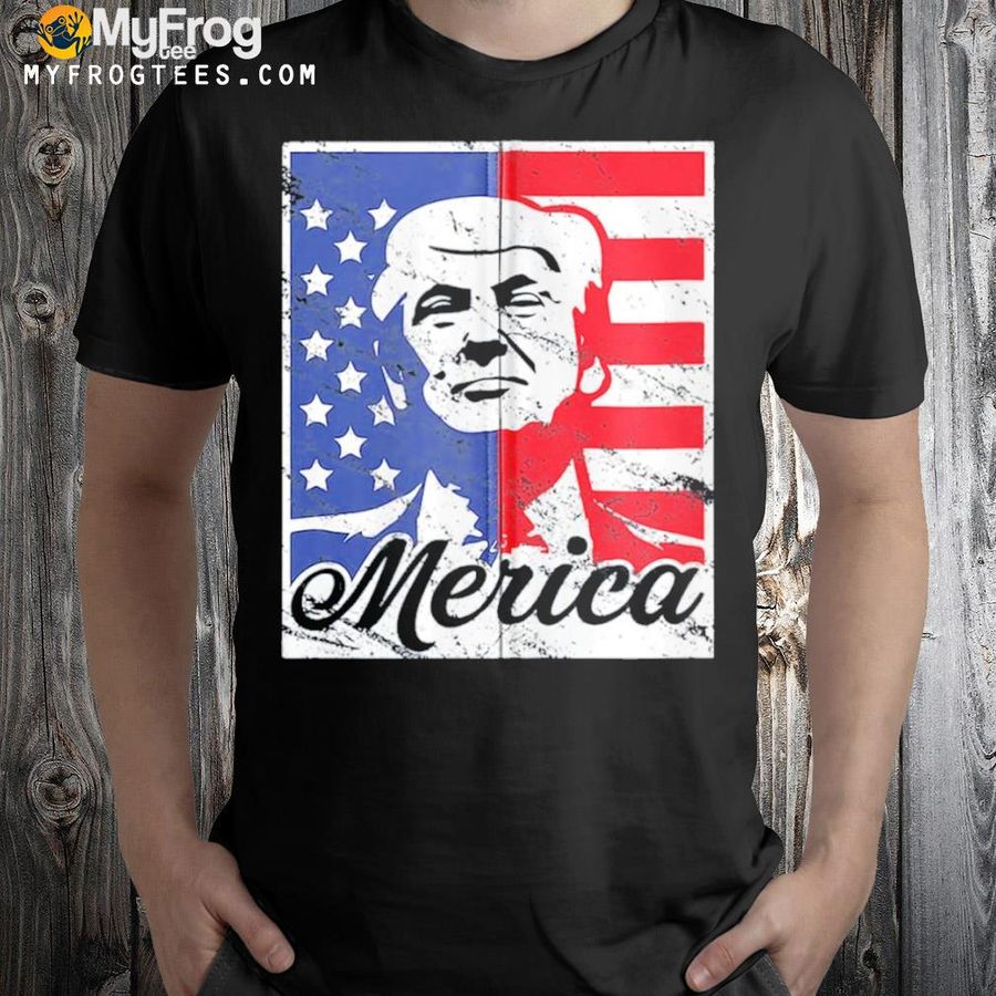 Make 4th of july great again Trump patriotic zip shirt
