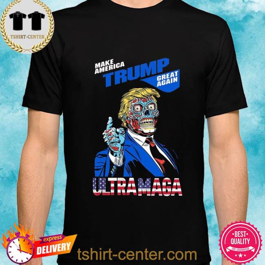 Make america Trump great again ultra maga flag shirt