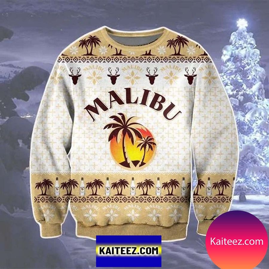Malibu 3D Christmas Ugly Sweater