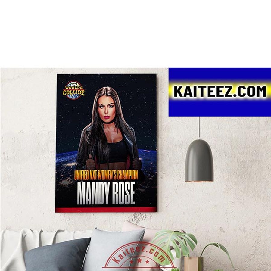 Mandy Rose Is Unified NXT Women's Champion In NXT Worlds Collide ArtDecor Poster Canvas Poster Home Decor Poster Canvas