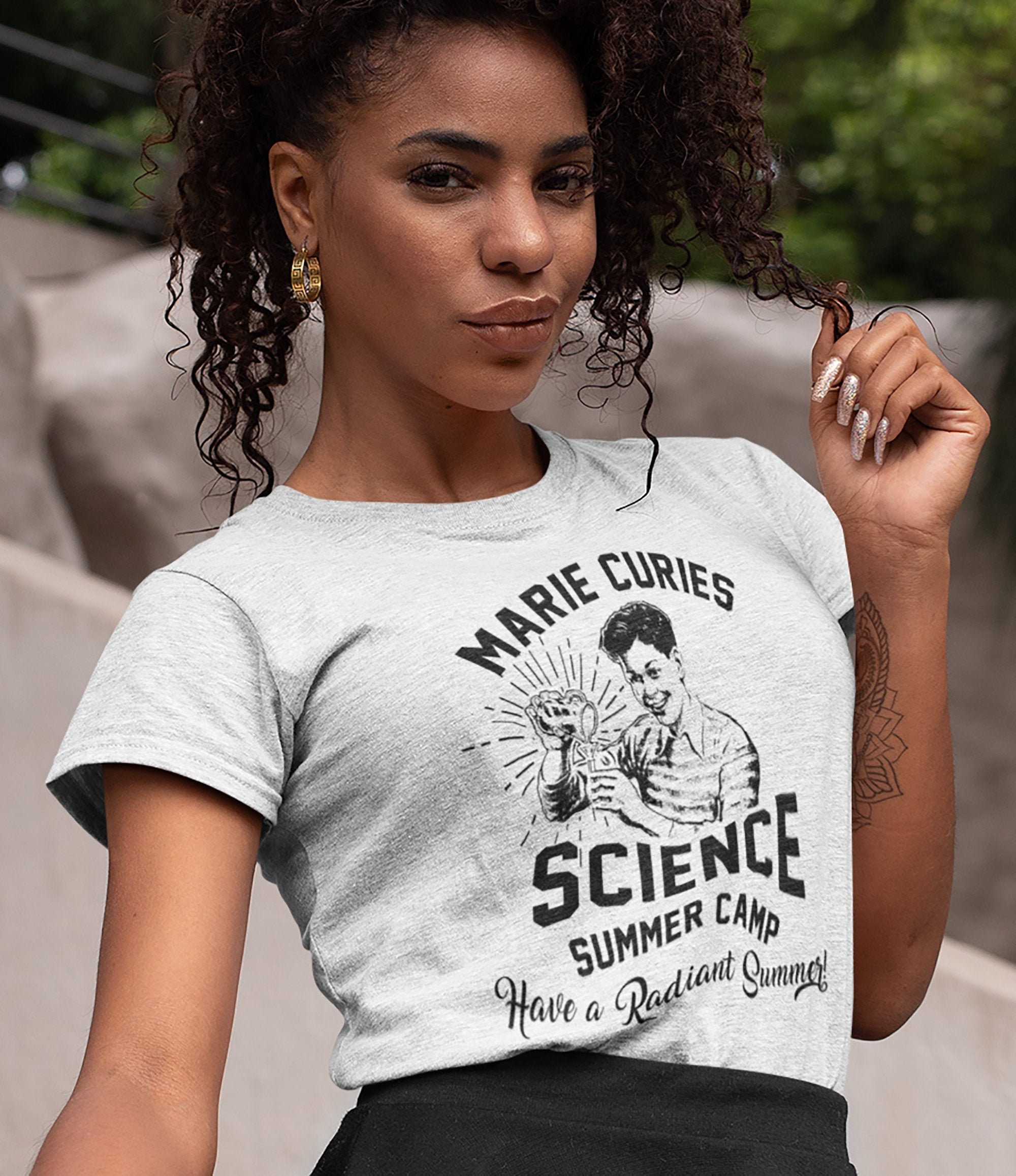 Marie Curies Science Summer Camp Funny Science T Unisex T-Shirt