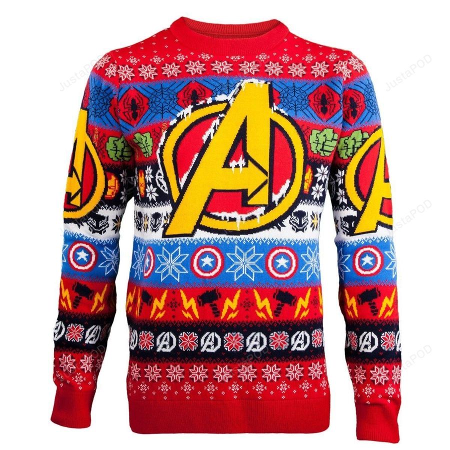 Marvel Avengers Knitted Ugly Sweater, Ugly Sweater, Christmas Sweaters, Hoodie, Sweater