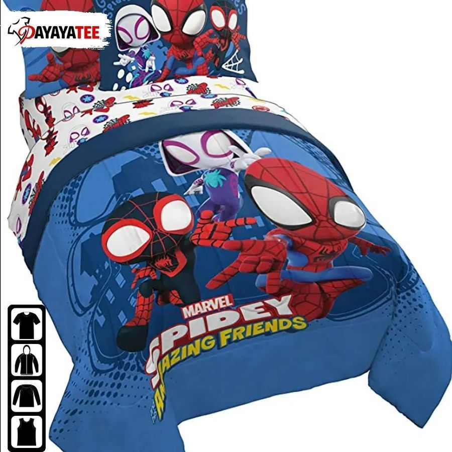 Marvel Spidey And His Amazing Friends Bedding Set Gift For Kids