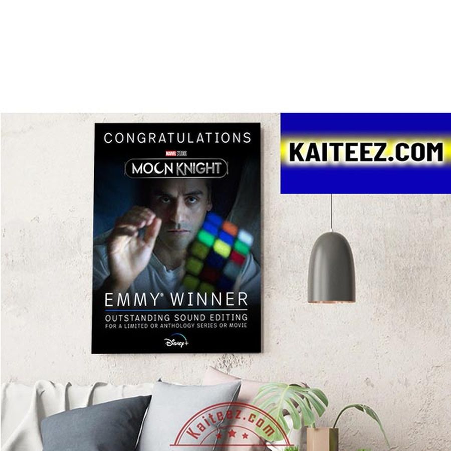 Marvel Studios Moon Knight Emmy Winner Outstanding Sound Editing ArtDecor Poster Canvas Poster Home Decor Poster Canvas