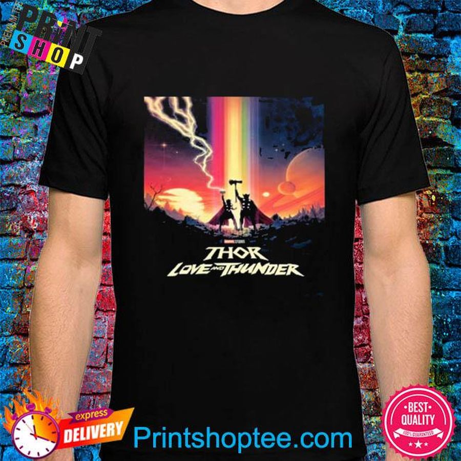 Marvel studios thor love and thunder logo fan art shirt