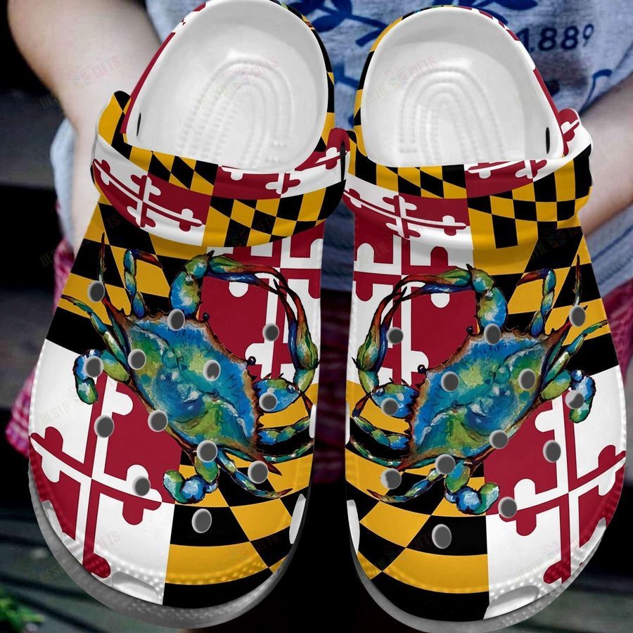 Maryland Citizen Pride Crocs Crocband Clog Comfortable Water Shoes