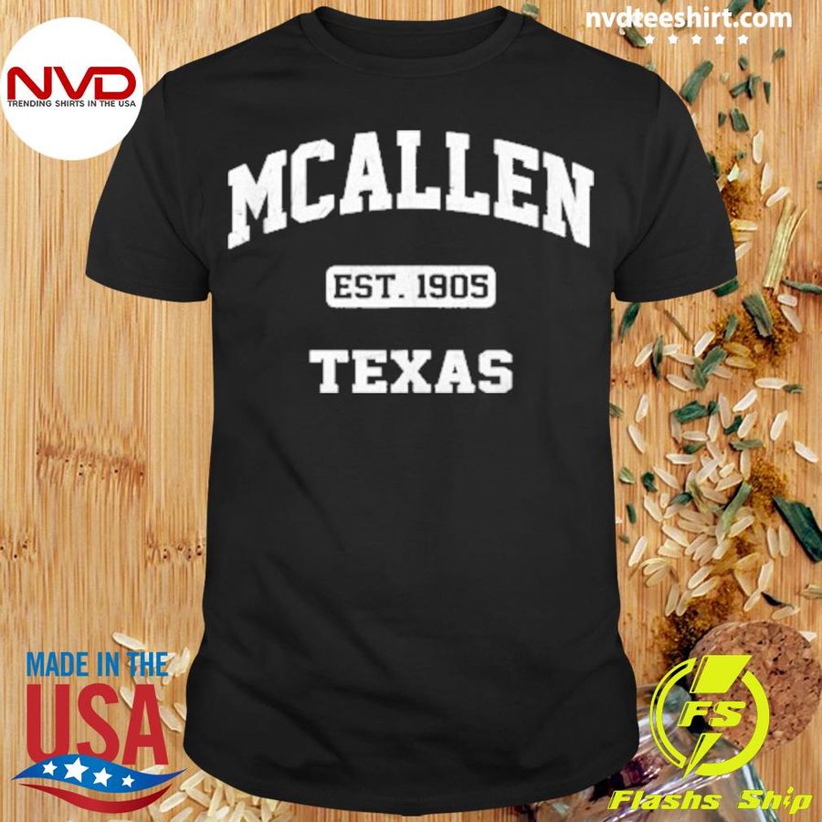 McAllen Texas TX vintage State Athletic style Shirt