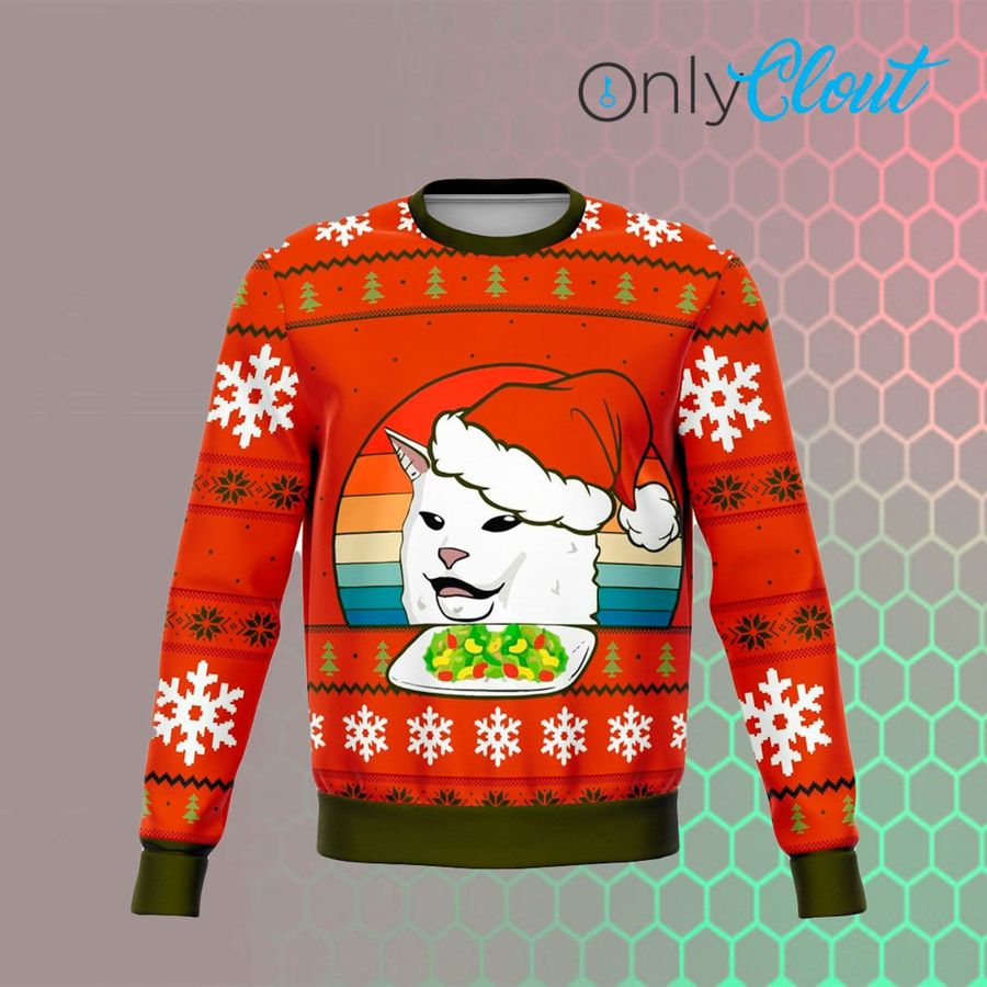 Mean Cat Dank Ugly Christmas Sweater Ugly Sweater Christmas Sweaters