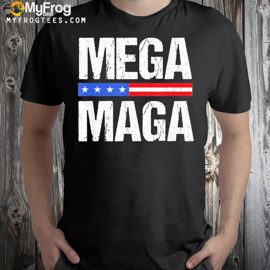 Mega mega Trump 2024 proud ultra maga with usa flag shirt