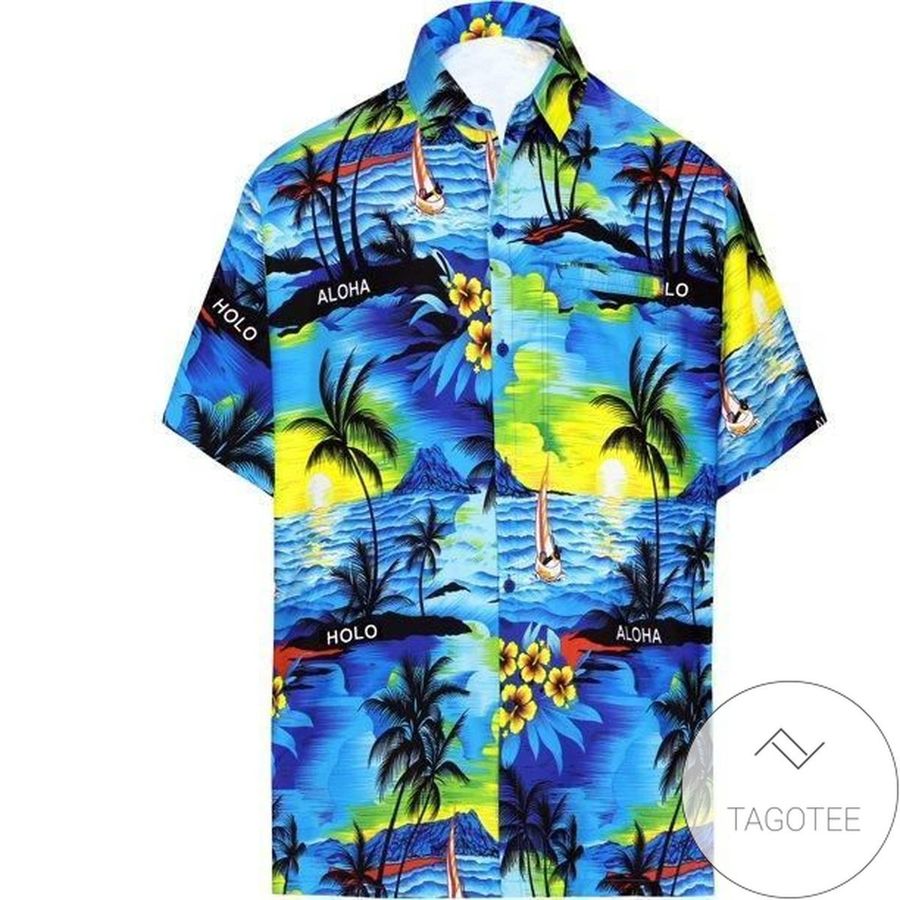 Mens Beach Button Down Hawaiian Mens Front Pocket Aloha Hawaiian Tropical Men Women Beach Wear Short Sleeve Authentic Hawaiian Shirt 2022