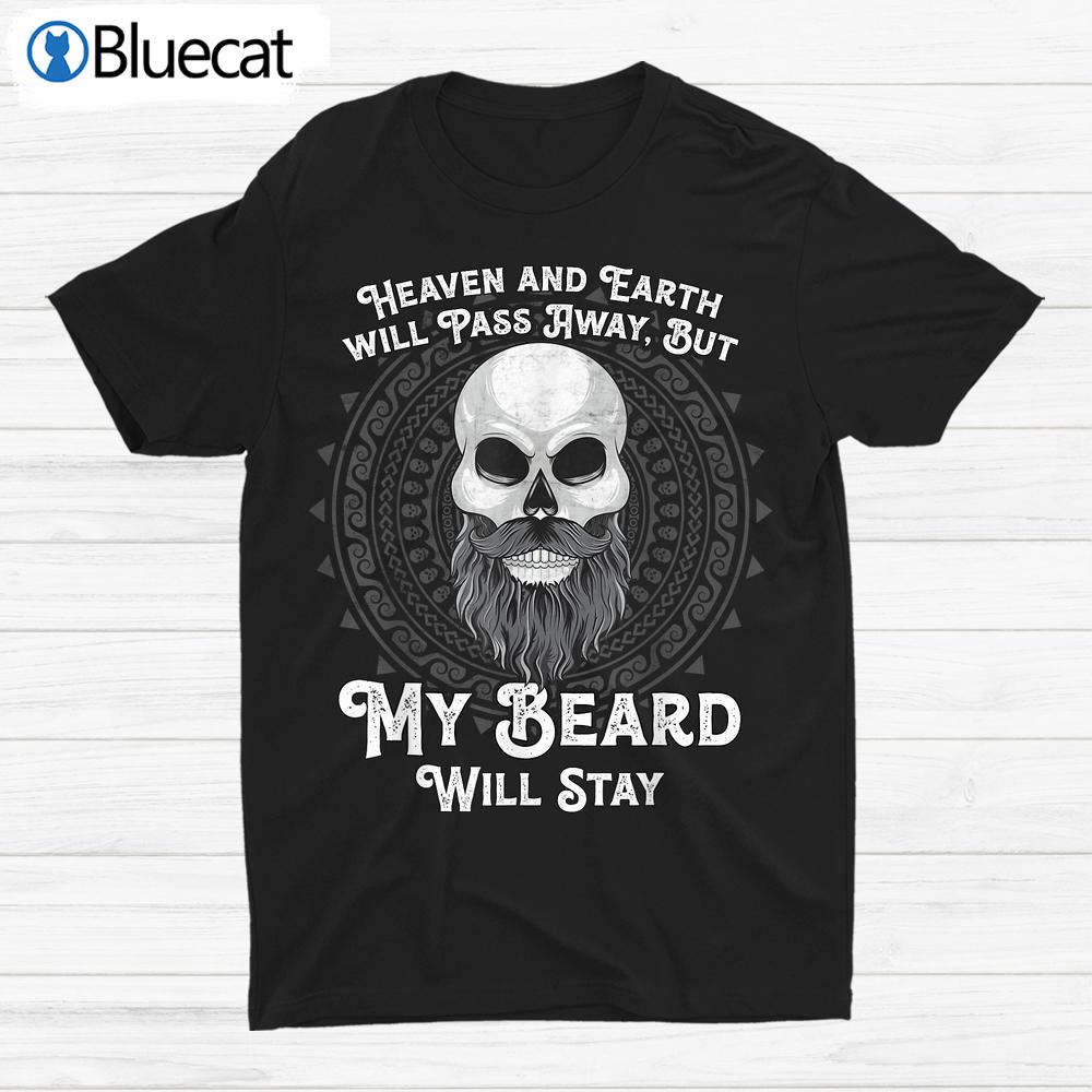 Mens Beard Skull Beard Shirt