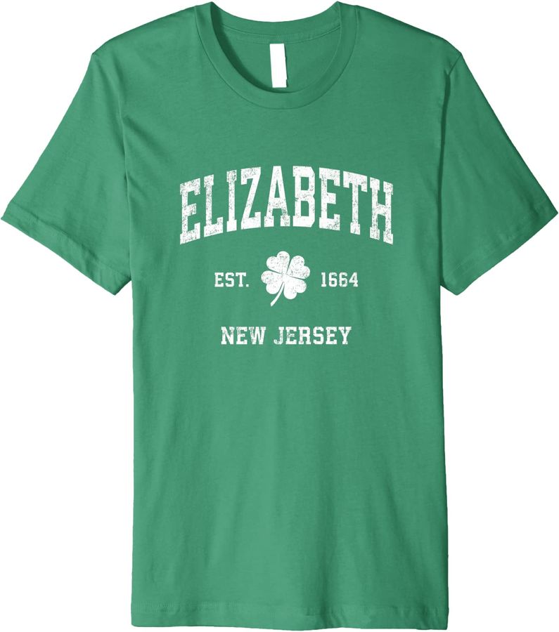 Mens Elizabeth New Jersey Vintage Shamrock Sports Premium