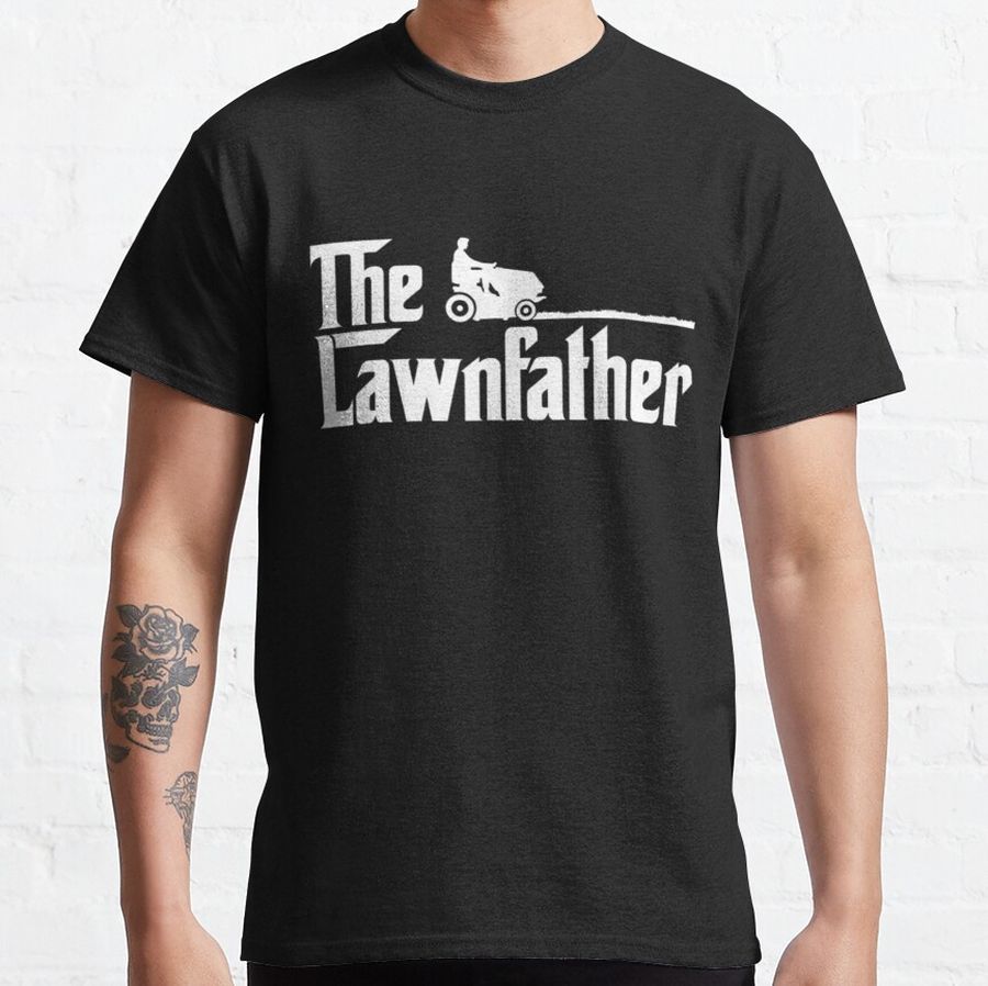 Mens The.Lawnfather Lawn Mowing Classic T-Shirt