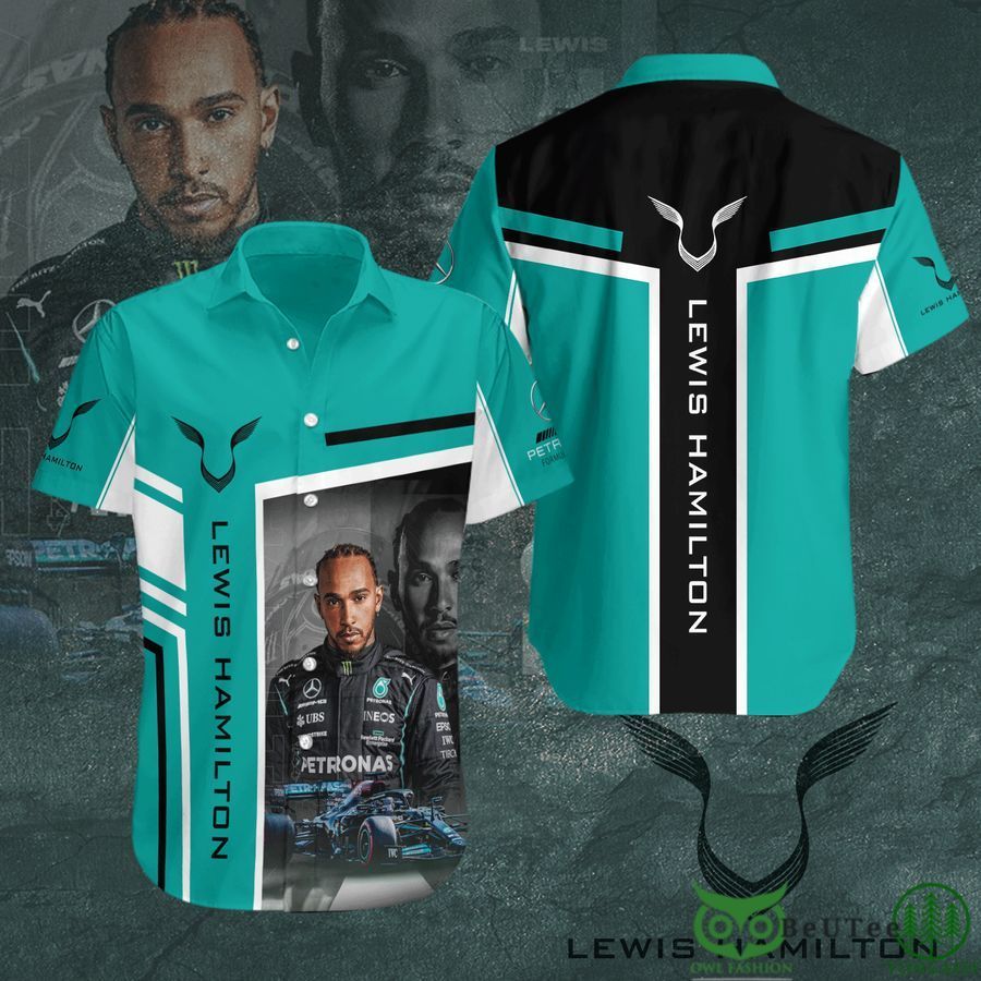 Mercedes AMG Petronas Lewis Hamilton Symbol Hawaiian Shirt