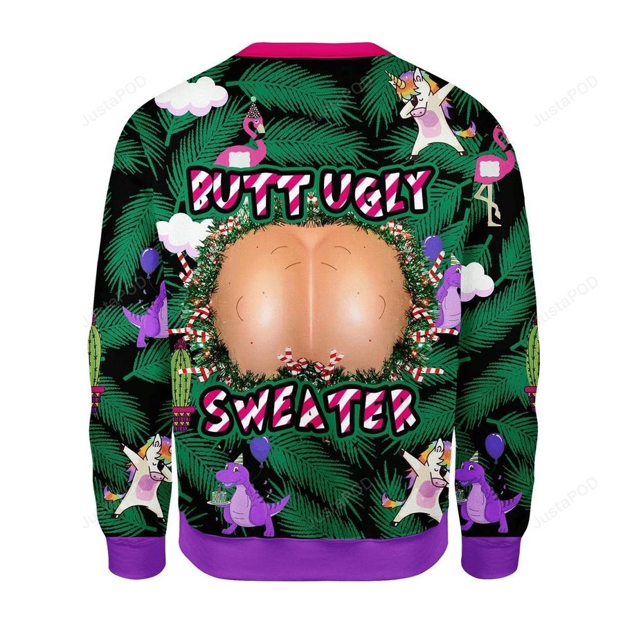 Merry Christmas Gearhomies Butt Ugly Christmas Sweater, All Over Print Sweatshirt, Ugly Sweater, Christmas Sweaters, Hoodie, Sweater