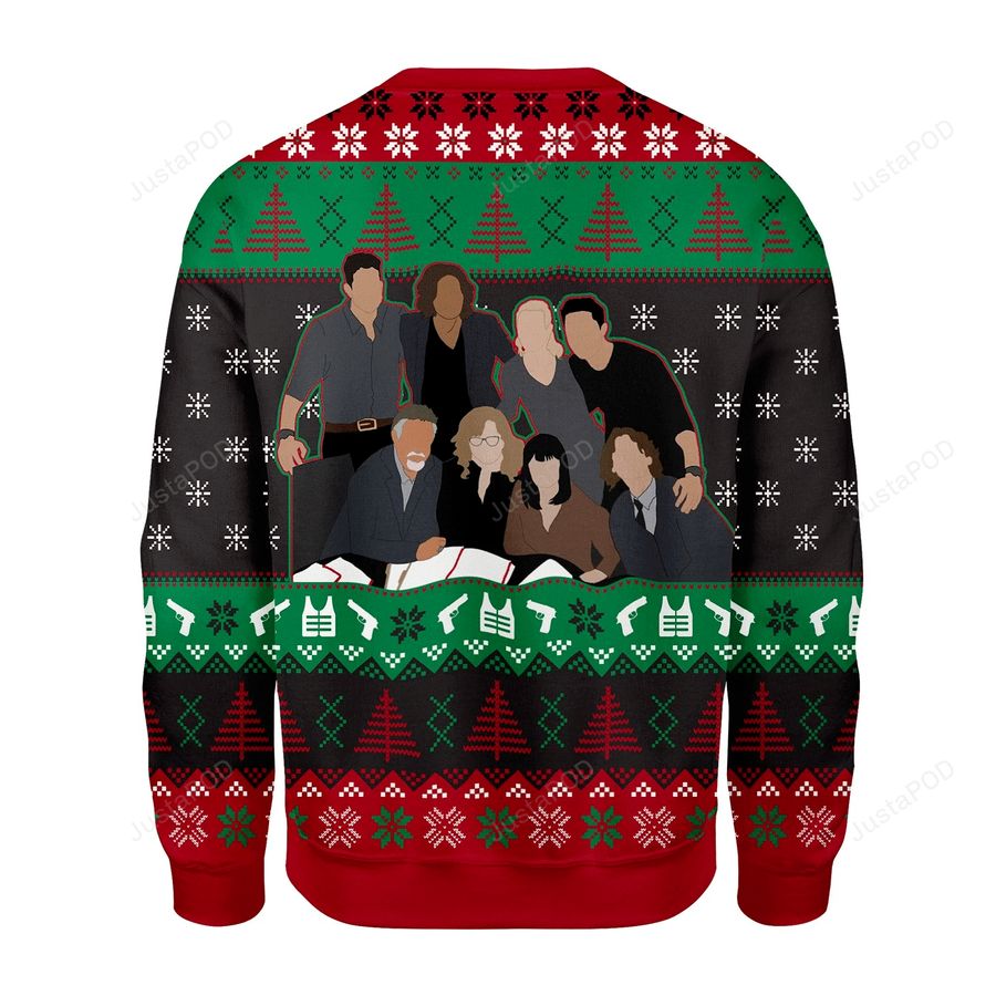 Merry Christmas Gearhomies Criminal Minds Ugly Christmas Sweater All Over