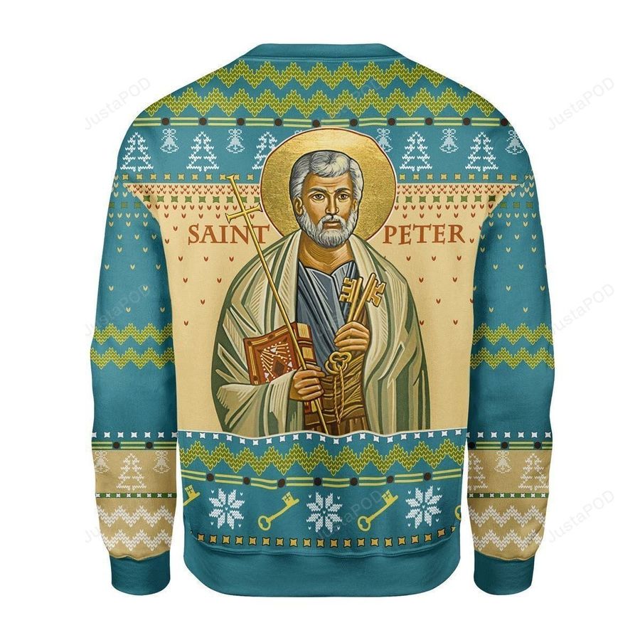 Merry Christmas Gearhomies Saint Peter Ugly Christmas Sweater, All Over Print Sweatshirt, Ugly Sweater, Christmas Sweaters, Hoodie, Sweater