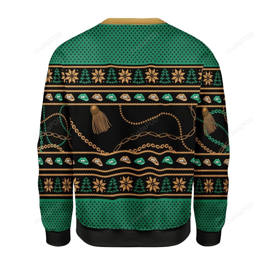 Merry Christmas Gearhomies There Is A Christmas Hos In This House Cardi B Ugly Christmas Sweater, Ugly Sweater, Christmas Sweaters