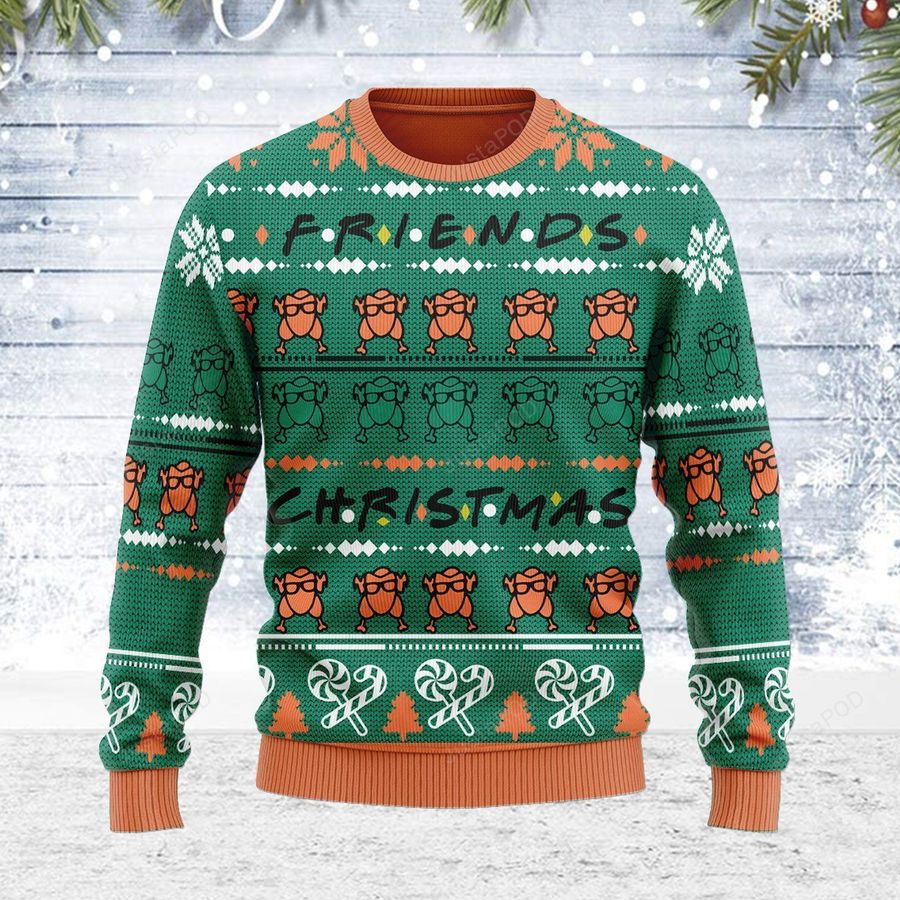 Merry Christmas Gearhomies Turkey Ugly Christmas Sweater All Over Print