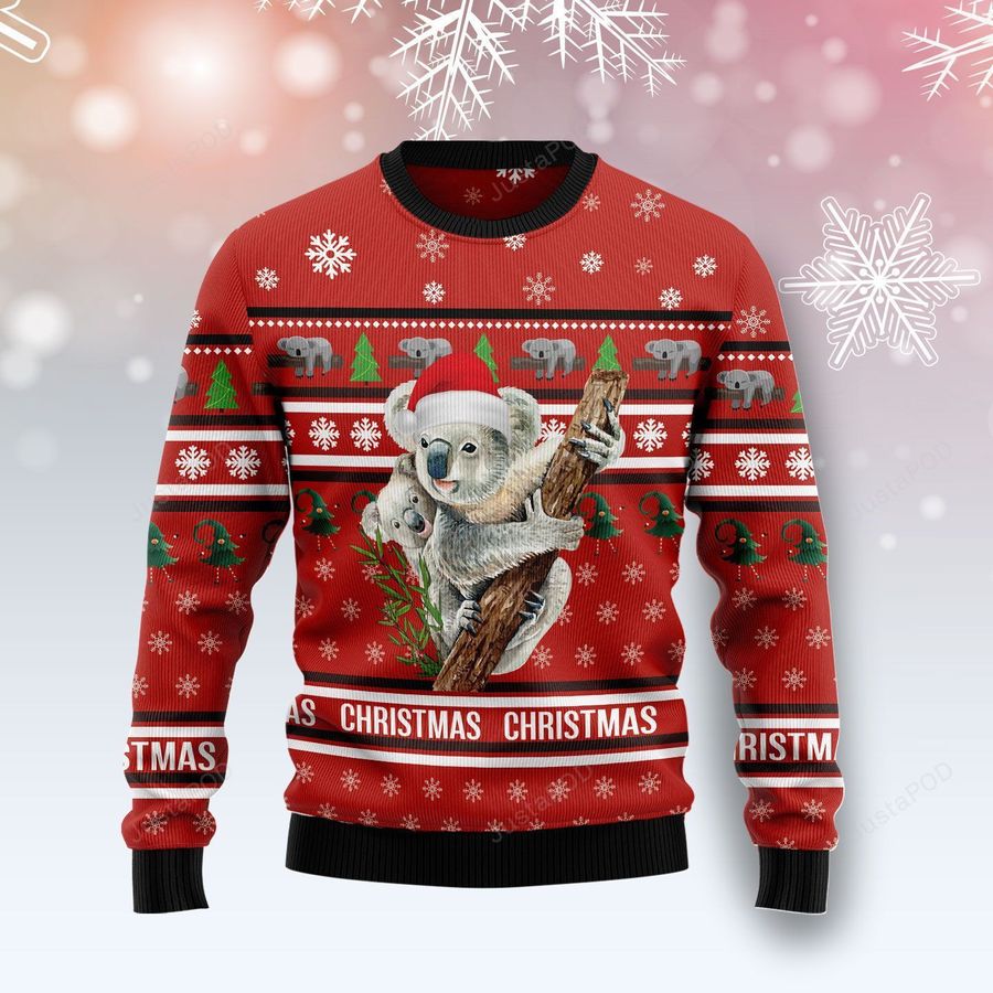 Merry Christmas Koala Ugly Christmas Sweater Ugly Sweater Christmas Sweaters