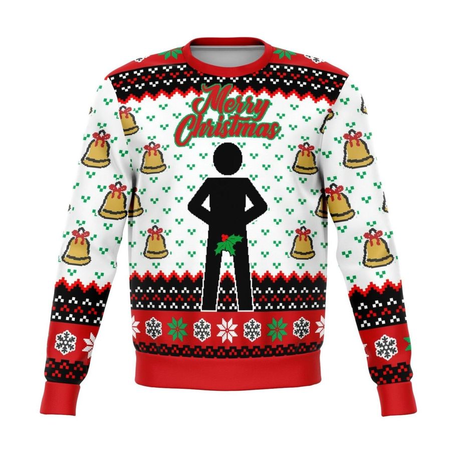 Merry Christmas Mr. Stick Mistletoe Ugly Christmas Sweater, All Over Print Sweatshirt, Ugly Sweater, Christmas Sweaters, Hoodie, Sweater