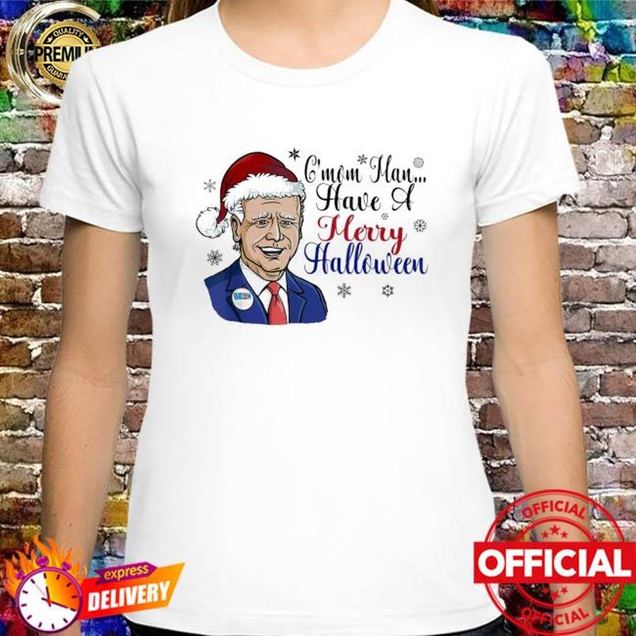 Merry Christmas Santa Biden C’Mon Man Have A Merry Halloween Shirt