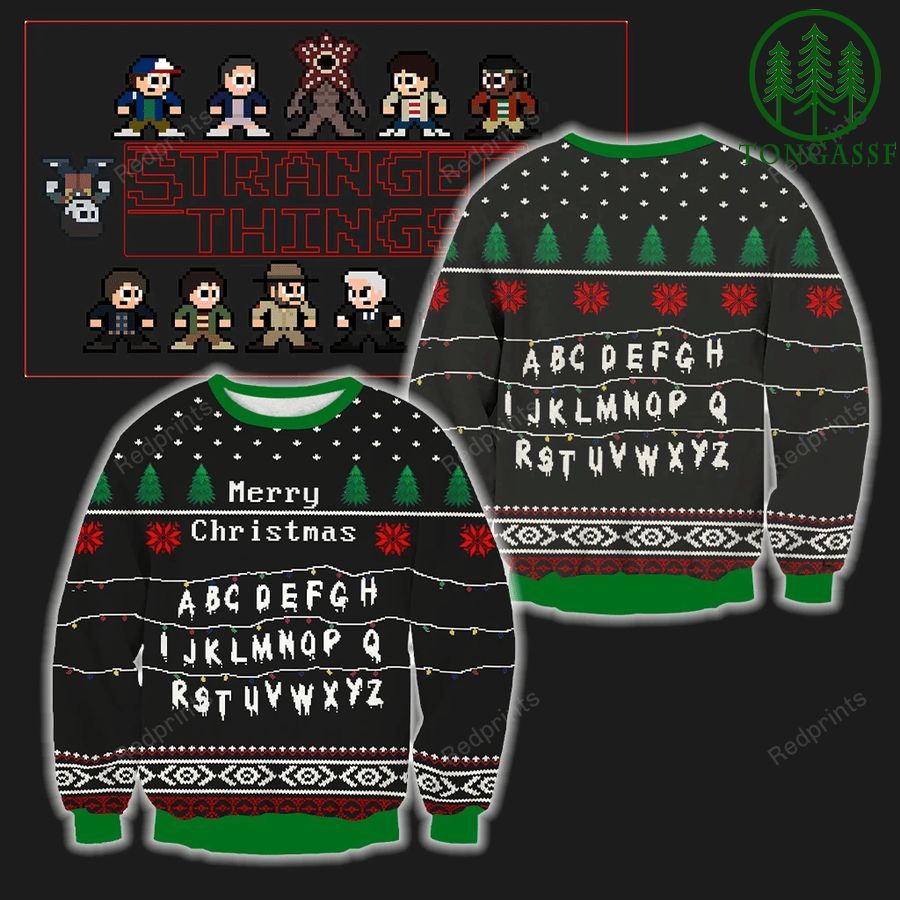 Merry Christmas Stranger Things 3D Ugly Sweater