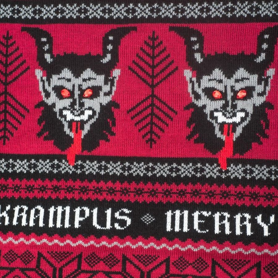 Merry Krampus Adult Ugly Christmas Sweater All Over Print Sweatshirt