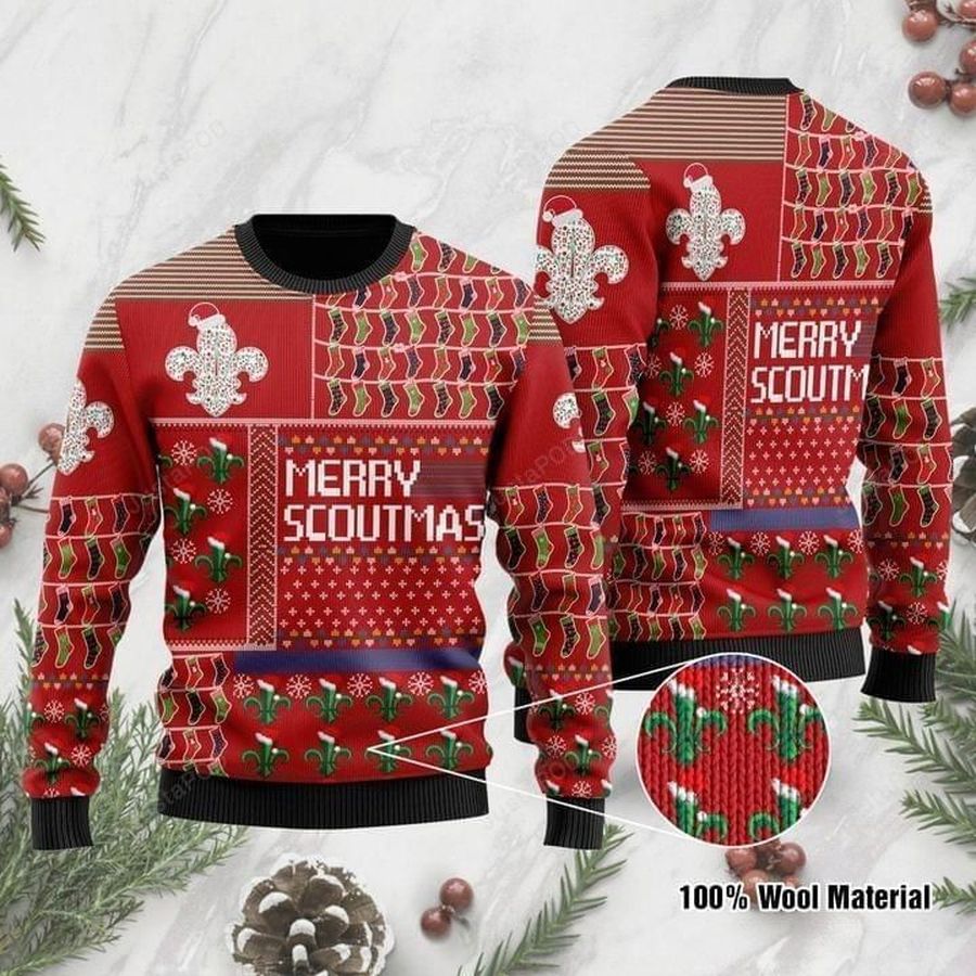 Merry Scoutmas For Scouts Ugly Christmas Sweater All Over Print