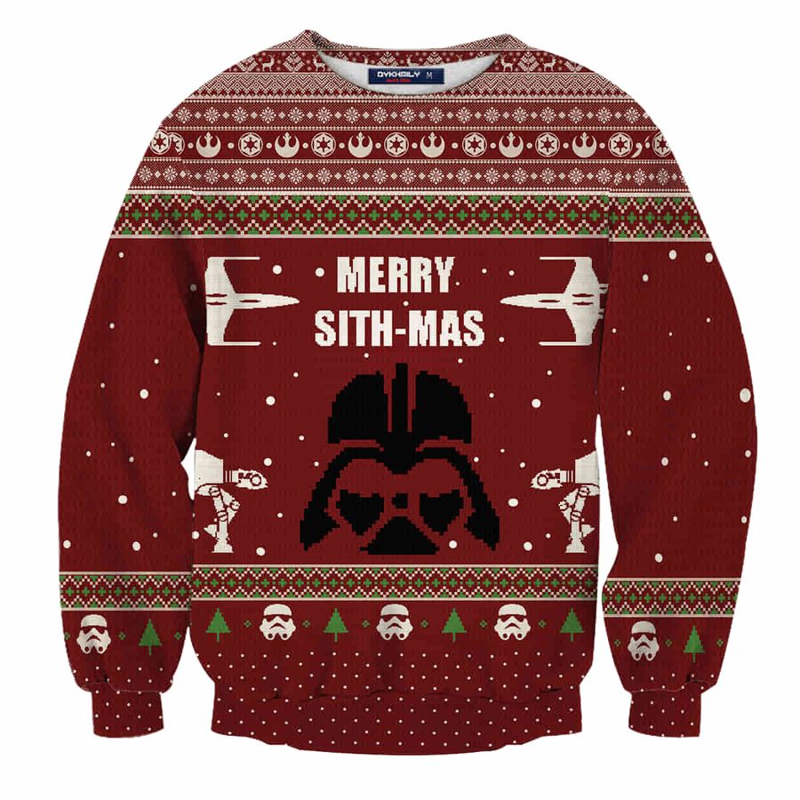 Merry Sith Mas Star Wars Wool Knitted Ugly Sweater