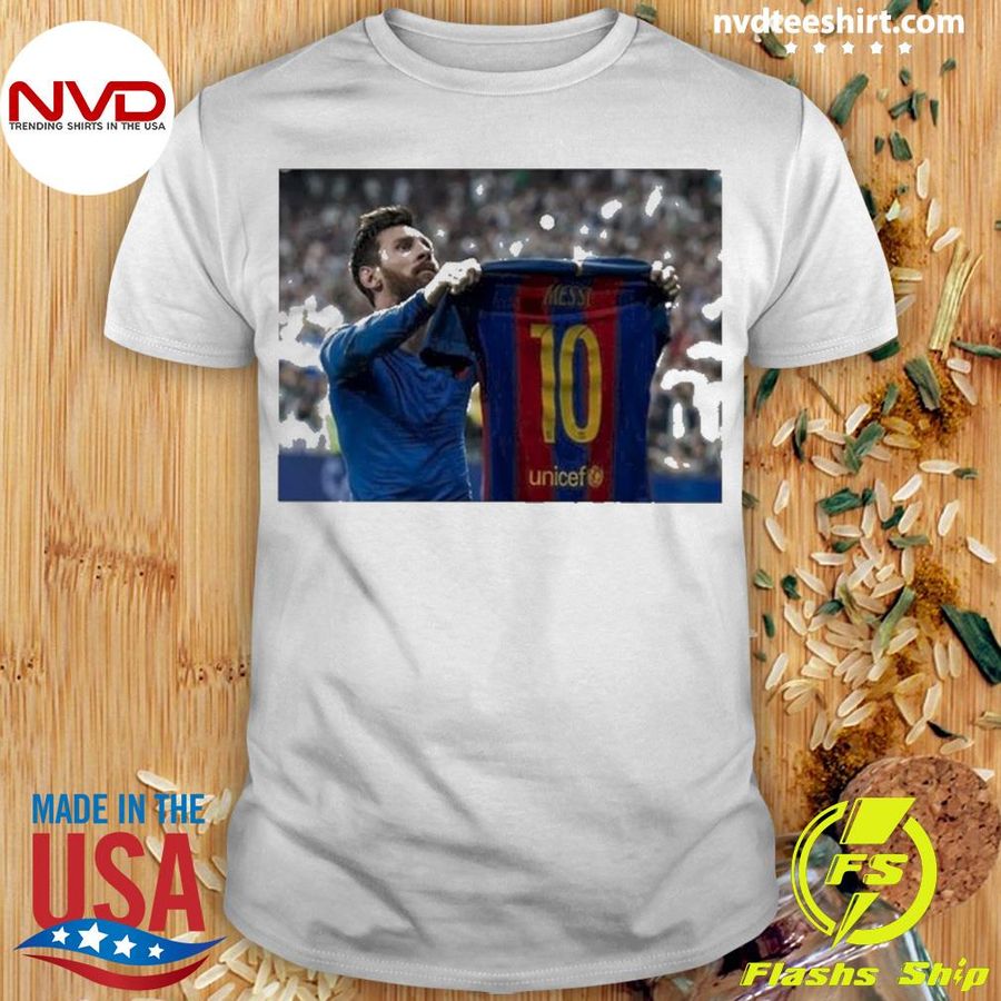 Messi Holding Shirt