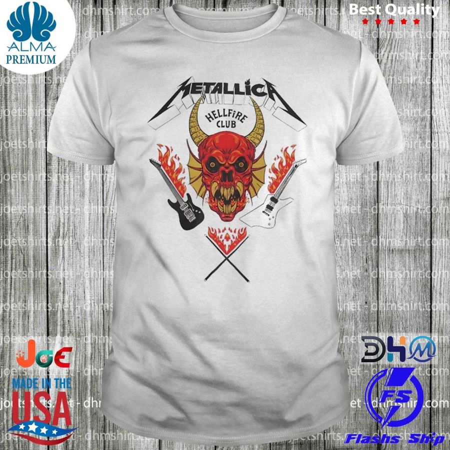 Metallica hellfire club stranger things shirt