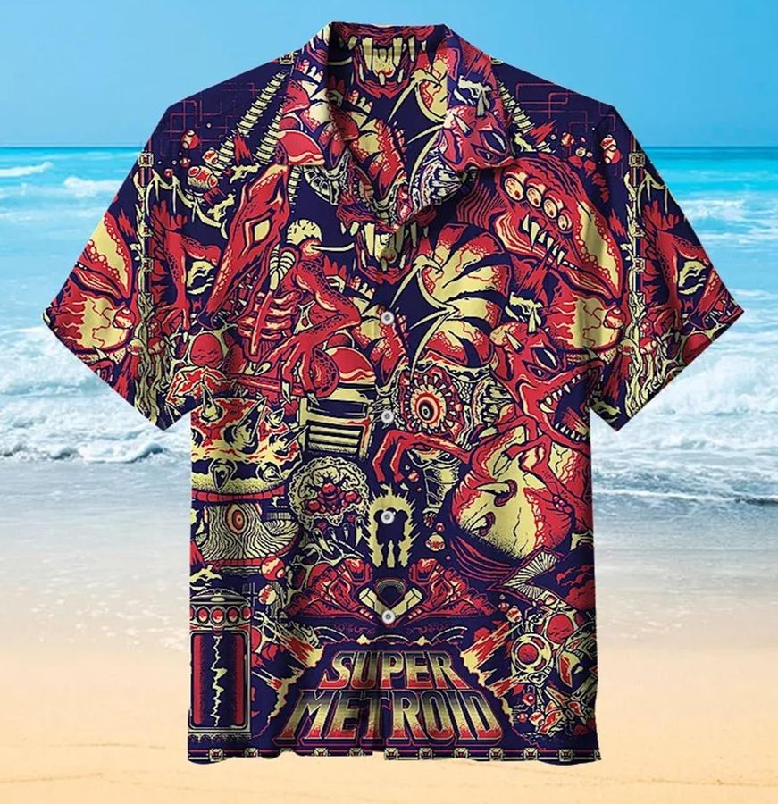 Metroid Hawaiian Shirt H1