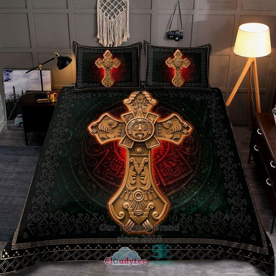 Mexican Aztec God Cross Bedding Set – LIMITED EDITION