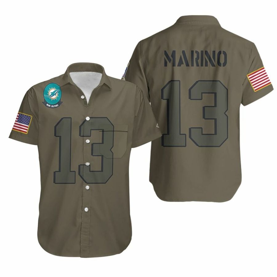 Miami Dolphins Dan Marino 13 Hawaiian Shirt Limited Camo