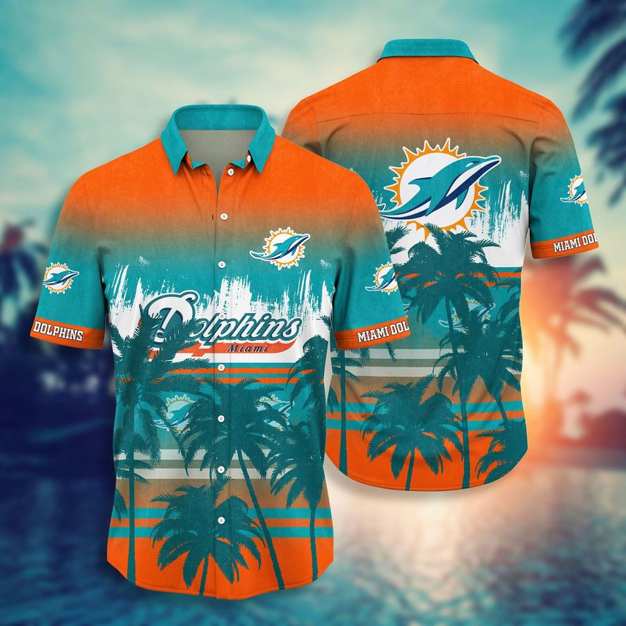 Miami Dolphins Hawaiian Shirt 038; Short Style Summer