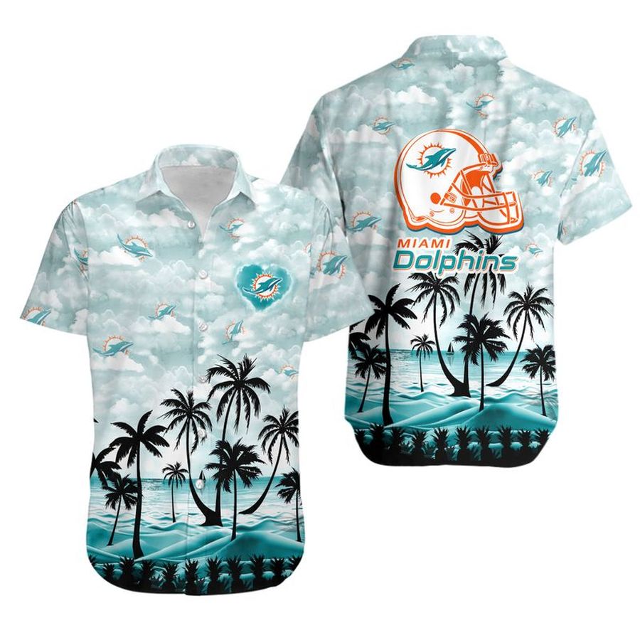 Miami Dolphins Hawaiian Shirt Coconut Palms Limited Edition Summer