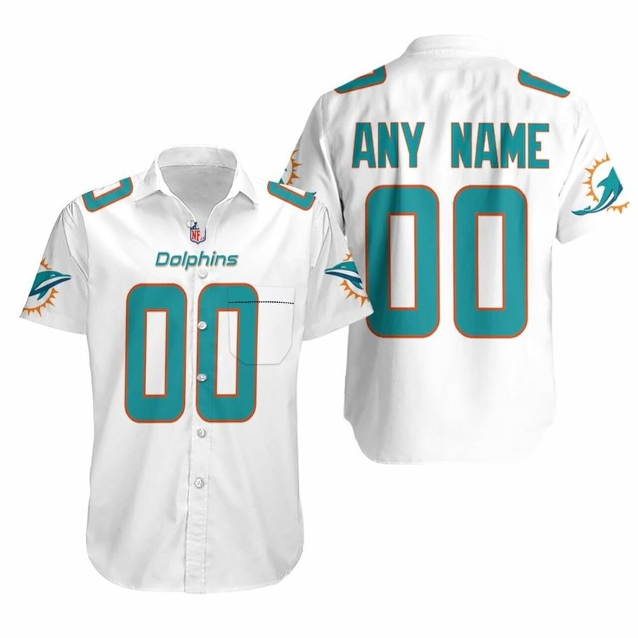 Miami Dolphins Hawaiian Shirt Custom Your Name 038; Number