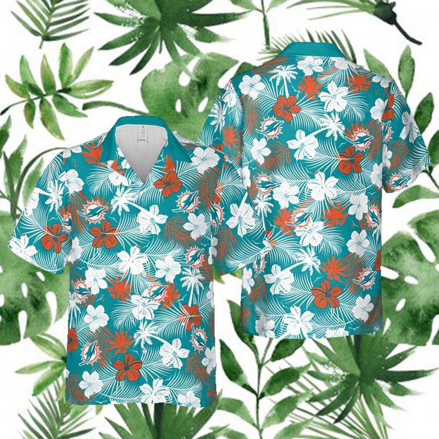Miami Dolphins Hawaiian Shirt Floral