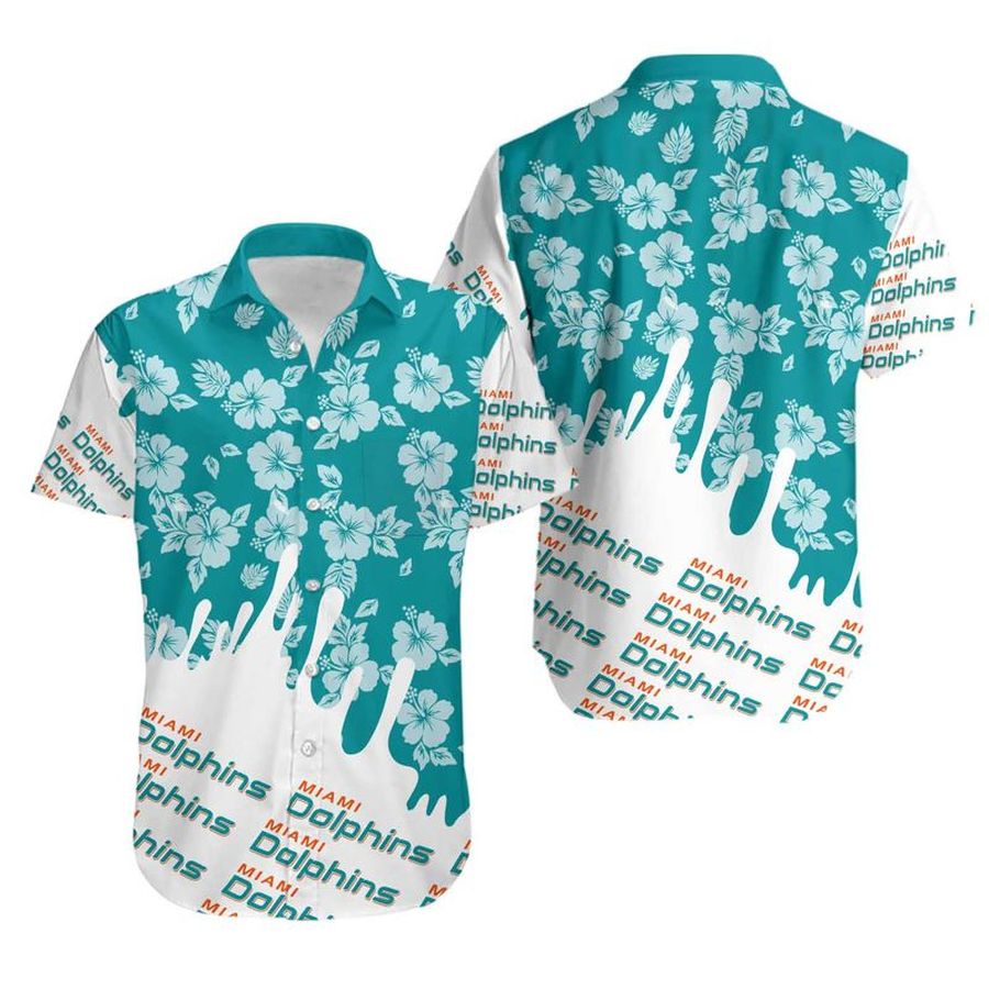 Miami Dolphins Hawaiian Shirt Flower Limited Edition