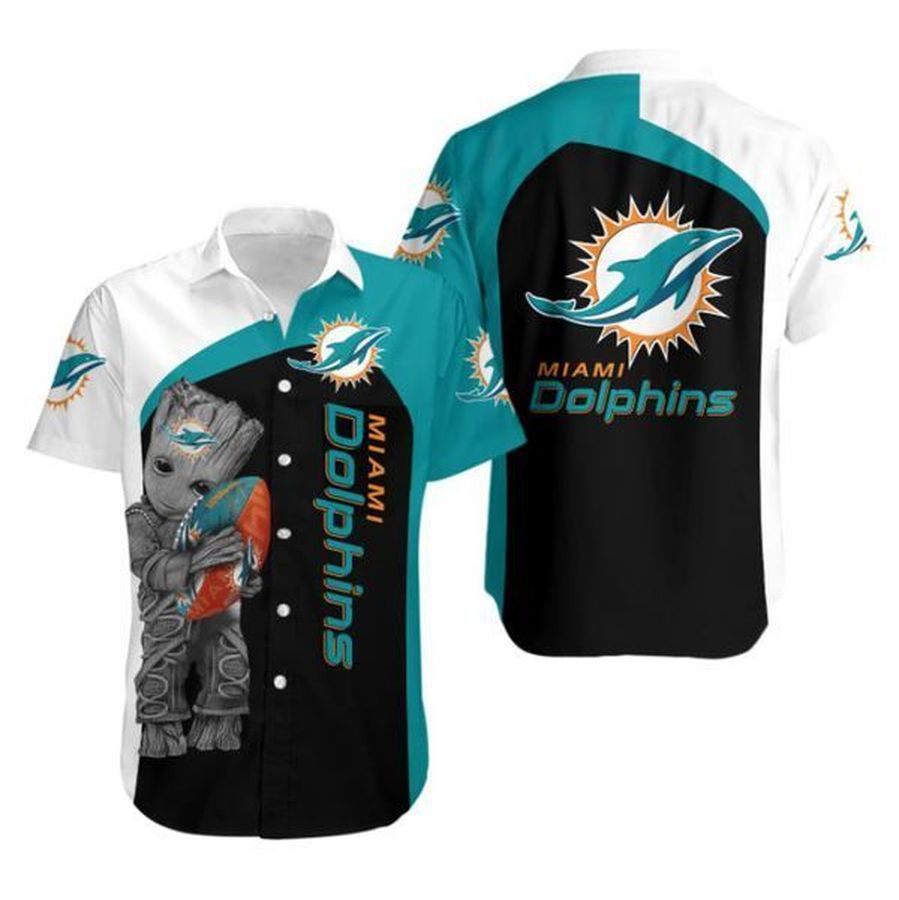 Miami Dolphins Hawaiian Shirt Groot