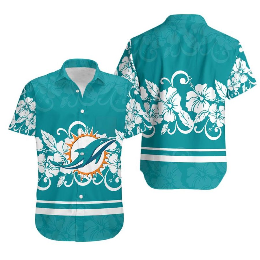 Miami Dolphins Hawaiian Shirt Hibiscus Flowers Limited Edition Summer