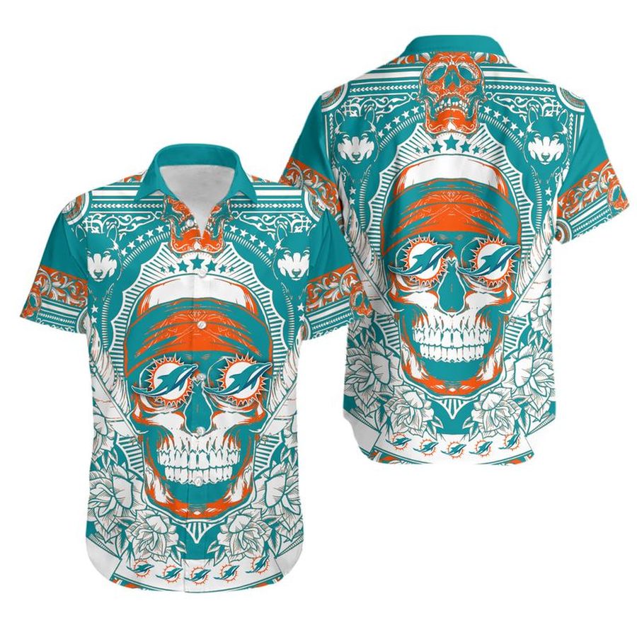 Miami Dolphins Hawaiian Shirt Limited Edition Skull